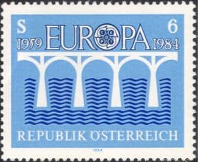 Austria 1984 Europa/ CEPT 25th Anniversary/ Bridges Emblem/ Animation 1v (at1010a)