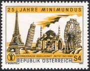 Austria 1984 Minimundus/ Model World/ Ferris Wheel/ Eiffel Tower/ Architecture 1v (at1003a)