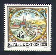 Austria 1985 Garsten / Church / Townhall / Buildings / Architecture / Animation 1v n33645