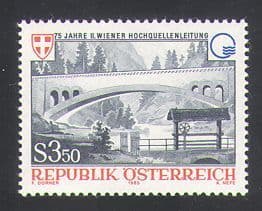 Austria 1985 Water/ Engineering/ Bridge/ Dam/ Aqueduct/ Mountains 1v (n34223)