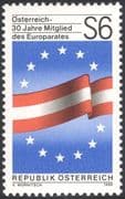 Austria 1986 Council of Europe/ Flags/ Stars/ Politics/ Commerce/ People 1v (n44347)