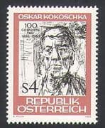 Austria 1986 Kokoschka / Artists / Art / Painting / People 1v (n34144)