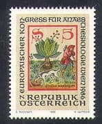 Austria 1986 Mandrake / Medical / Health / Plants / Nature / Codex / Dog 1v n37407