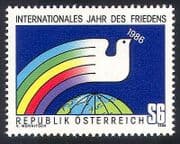 Austria 1986 Peace / Dove / Rainbow / Animation 1v (n31416)