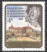 Austria 1986 Prince Eugen / Palace / Buildings / Architecture / Royalty / People 1v n33659