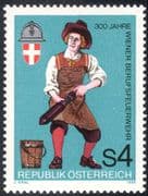 Austria 1986 Vienna Fire Brigade 300th Anniversary/ Fireman/ Emergency/ Rescue/ Fire Fighters 1v (n43127)