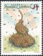 Austria 1986 Walter Schmogner/ Modern Art/ Abstract/ Contemporary/ Paintings/ Artists/ Painters 1v (n44341)