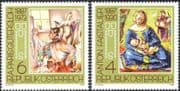 Austria 1987 Artists/ Art/ Paintings/ Painters/ Madonna/ Child/ Nude Woman/ Nudes/ Women 2v set (n44357)