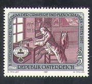 Austria 1987 Printing / Printer / Engraving / Art / Workshop / Communication 1v (n37650)