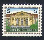 Austria 1988 Concert Hall / Buildings / Architecture / Music / Animation 1v (n33646)