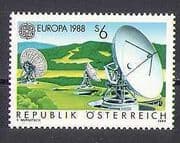 Austria 1988 Europa / Radio Dish / Communications 1v n25521