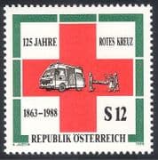 Austria 1988 Red Cross / Ambulance / Medical 1v (n25511)