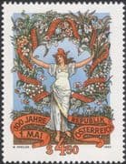 Austria 1990 Labour Day 100th Anniversary/ Workers/ People/ Business/ Trades Unions 1v (at1082a)