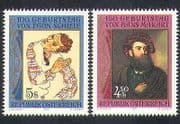 Austria 1990 Makart / Schiele / Portraits / Art / Artists / Paintings / People 2v (n37402)