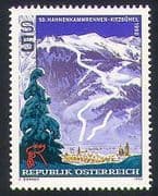 Austria 1990 Mountains / Winter Sports / Skiing / Ski / Animation 1v (n34433)
