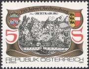 Austria 1990 Oberdrauburg 750th Anniversary/ Buildings/ Architecture/ Heritage/ Animation 1v (at1094a)