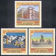 Austria 1991 Buildings / Architecture / Fountain / Art / People 2v set (n37654)