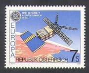Austria 1991 Europa / Space / "ERS-1" / Satellite / Measurements / Weather 1v (n38066)