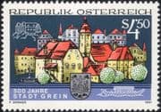 Austria 1991 Grein/ Castle/ Tower/ Buildings/ Architecture/ Heritage/ History/ Animation 1v (at1126a)