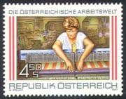 Austria 1991 Workers / Industry / Commerce / Weaver / Textiles / Cloth 1v (n32317)