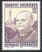 Austria 1992 Hanrieder / Writer / Authors / Writers / Books / Literature / People 1v n40796