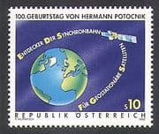 Austria 1992 Potocnik / Satellite / Space / People / Science / Communications 1v (n38056)