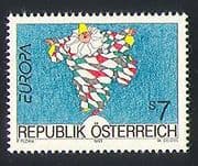 Austria 1993 Europa / Art / Painting / Clowns 1v (n32007)