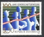 Austria 1993 Trades Union / Trade Unions / Workers / Graph / Animation 1v (n40631)