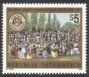 Austria 1993 Vienna Choir / People / Singing / Music / Song / Art / Painting 1v (n40667)