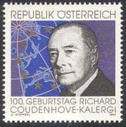 Austria 1994 Coudenhove-Kalergi / Politician / Politics / Map / Europe / People 1v n40706