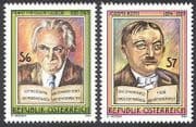 Austria 1994 Csokor / Roth / Writers / Books / Literature / Authors / People 2v set (n40674)