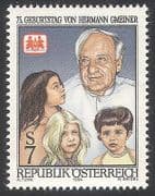 Austria 1994 Hermann Gmeiner / SOS Children's Villages / Welfare / People 1v (n40710)