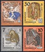 Austria 1994 Monasteries/ Abbeys/ Statues/ Art/ Carving/ Paintings/ Buildings/ Architecture 4v set (n41664)