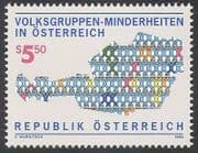 Austria 1994 Protection of Ethnic Minorities / Politics / Map / Animation 1v (n40714)