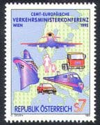 Austria 1995 Plane/ Train/ Ship/ Car/ Rail/ Railways/ Aviation/ Transport 1v (n24503)