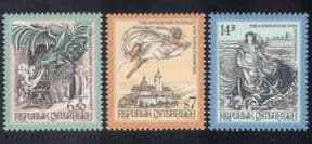 Austria 1997 Myths/ Legends/ Folk Tales/ Dragon/ Cattle/ Castle/ Boat 3v set (n38762)