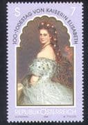 Austria 1998 Empress Elisabeth/ Royal/ Royalty/ People/ Art/ Paintings 1v (n38757)