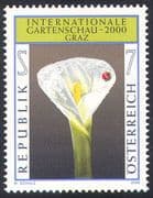 Austria 2000 Arum Lily/ Flowers/ Plants/ Insects/ Ladybird/ Nature/ Garden Show 1v (n29855)