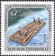 Austria 2000 Folk Customs/ Rafts/ Rafting/ Costumes/ Transport/ People 1v (at1309)