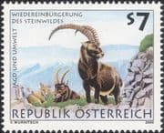 Austria 2000 Ibex/ Animals/ Nature/ Hunting/ Wildlife/ Conservation 1v (at1304)