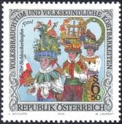 Austria 2000 Masks/ Grapes/ Dragon/ Fruit/ Customs/ People/ Animation 1v (n38079)