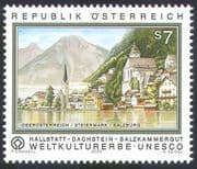 Austria 2000 Nature/ UNESCO/ Halstatt/ River/ Buildings/ Trees/ Mountains 1v (n41221)