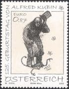 Austria 2002 Alfred Kubin/ Illustrator/ Artists/ Art/ Painting/ Drawings/ Cartoons 1v (at1207)