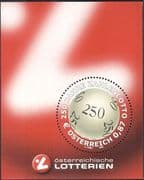 Austria 2002 Lottery 250th Anniversary/ Gambling/ Luck 1v m/s (n44388)