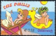 Austria 2002 "Philis"/ Beach/ Letters/ Cartoons/ Animated/ Animation 1v (at1030)