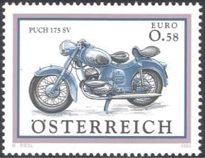Austria 2002 Puch 175 SV/ Motor Bike/ Motorcycle/ Transport/ Bikes/ Motorcycles 1v (s3148)