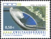 Austria 2003 Graz/ Theatre/ Culture/ Arts/ River/ Buildings/ Architecture 1v (at1179)
