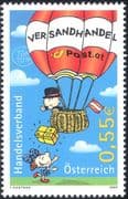 Austria 2003 Hot Air Balloon/ Aviation/ Flight/ Transport/ Post/ Mail/ Cartoons 1v (s5882)
