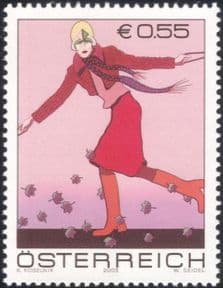 Austria 2003 Kiki Kogelnik/ Painter/ Paintings/ Modern Art/ Artists/ Woman 1v (at1152)