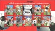 Austria 2004 Austrian Football 100th/ Soccer/ Sports/ Footballers/ Players 10v sht (n17625)